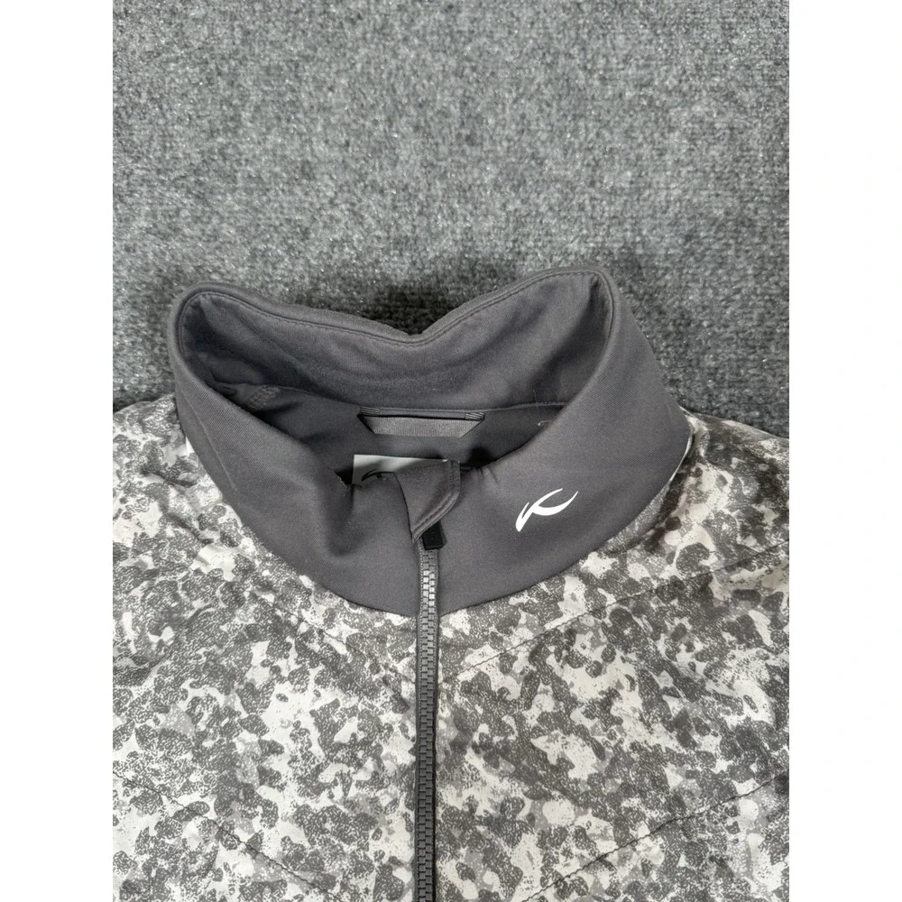 KJUS Jacket Mens Size 52 L Gray Release Full Zip Lightweight Puffy Pullover‎